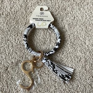 Touchless tassel key ring